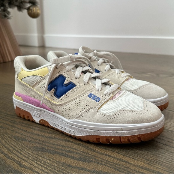 New Balance Shoes - New Balance 550 Sea Salt Marine Blue Women's Shoe, Sz 8.5